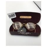 VINTAGE WIRE RIM EYEGLASSES 1/10 12K GF 20.41G