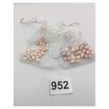ASSORTED SIZES WISH PEARL BEADS PINK AND WHITE