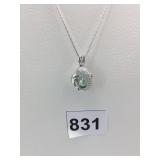 SILVER 925 CHAIN WITH WISH PEARL DOLPHIN PENDANT
