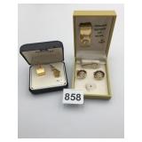 MENï¿½S CUFF LINKS BOXED STAFFORD MOTHER OF PEARL