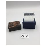 STAMP MAN STARS NEW BOXED CLEAR GLASS PISA ITALY