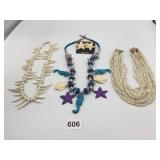 NECKLACES OF SHELLS COLORFUL WOODEN BEAD NECKLACE