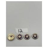 SERVICE PINS NO MARKING ON BACKS 4 PC.