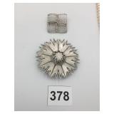 PINS SILVER TONE TRIFARI NAPIER