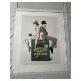 NORMAN ROCKWELL PRINT, 'DOLORES & EDDIE GAIETY