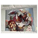 TARKAY 'OUTDOOR CAFE' SILKSCREEN ON PAPER,