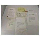 VINTAGE LETTERS, JAMES STEWART, JIM NABORS,