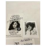 AUTOGRAPHED PEGGY FLEMING EVENT CARD, TINA TURNER