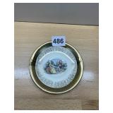 SABIN CREST-O-GOLD DECORATIVE PLATE, 22K GOLD