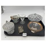 GLASS COMPOTES AND CUPS