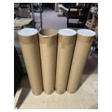 MAILING TUBE W/ PLASTIC CAPS.
