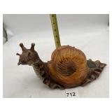 SOLAR SNAIL GARDEN FIGURINE, TEXTURED BODY,