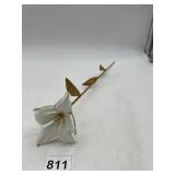 MADE IN ITALY FROSTED GLASS & GOLD-TONE METAL