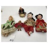 VTG COMPOSITION DOLLS, JAPANESE STYLE DOLLS, MADE