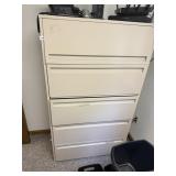 5 DRAWER LATERAL FILE CABINET WITH SLIDE BACK TOPS