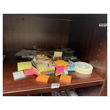 POST-IT NOTES, SUPER SLIDERS, MASKING TAPE, DELI