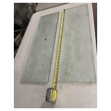 2 GLASS SHELVES
