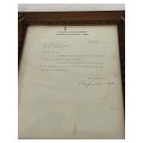 WWII CONDOLENCE LETTER, GENERAL HEADQUARTERS