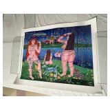 YURI GORBACHEV 'THE BATHERS' SILKSCREEN, LTD ED