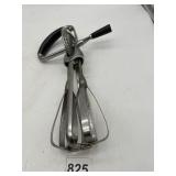 VTG HAND CRANK EGG BEATER, STAINLESS STEEL