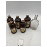 ASSORTED VTG SCHMIDT'S & PABST BEER BOTTLES, HALF