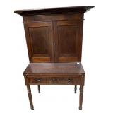 ANTIQUE PLANTATION SECRETARY DESK 61.5'H X 33.5'W