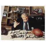 JOHN MADDEN AUTOGRAPHED PHOTO, INSCRIBED TO