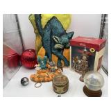 LEMAX PLYMOUTH CORNERS LIGHTHOUSE, HALLOWEEN TIN