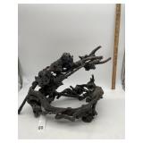 NATURAL GNARLED WOOD ROOT DECORATIVE PIECE.