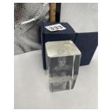 CRYSTAL LASER-ETCHED SCULPTURE, PRESIDENTIAL