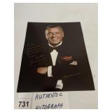 FRANK SINATRA AUTOGRAPHED PHOTO W/ INSCRIPTION,