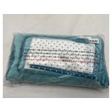 CAMPANELLI MICROFIBER BLANKET, AQUA, SEALED IN