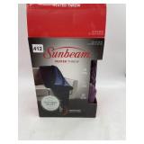 SUNBEAM HEATED THROW, TEXTURED VELVET, 3 HEAT