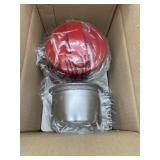 CROCK-POT LUNCH CROCK FOOD WARMER, RED LID,