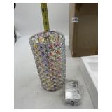 IRIDESCENT CRYSTAL WALL SCONCE, MODERN GLAM LIGHT