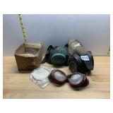 GLENAIRE RESPIRATOR IN BOX, VTG DUAL FILTER GAS