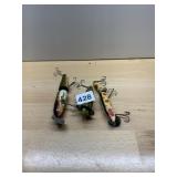 HEDDON & VTG ASSORTED FISHING LURES W/ TREBLE