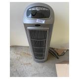 LASKO SILENT TOWER FAN, GRAY PLASTIC, DIGITAL