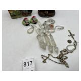 HAND PAINTED PORCELAIN MUSICIAN & GARDENER