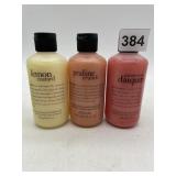 PHILOSOPHY SHAMPOO SHOWER GEL & BUBBLE BATH,