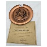 NORMAN ROCKWELL 'THE CHRISTMAS GIFT' COPPER