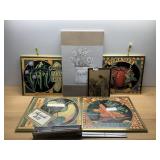ASSORTED VEGETABLE BOTANICAL PRINTS, BRASS-TONE