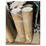 BROWN CARDBOARD W/ PLASTIC END CAPS, FRAGILE