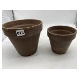 TERRACOTTA PLANT POTS, ASSORTED SIZES.