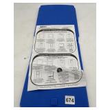 FLIPFOLD SHIRT FOLDING BOARD, BLUE PLASTIC, W/