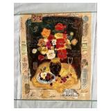 S. L. LEE SIGNED LTD ED MIXED MEDIA PRINT, FLORAL