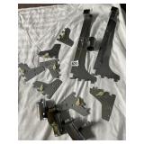 CHROME-PLATED METAL SHELVING BRACKETS, ADJUSTABLE