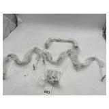 WHITE COATED METAL MODULAR CLOSET RODS W/ PLASTIC