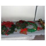 ASSORTED CHRISTMAS WREATHS, ARTIFICIAL PINE,