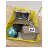 ASSORTED FASTENERS & HARDWARE, SCREWS, NUTS,